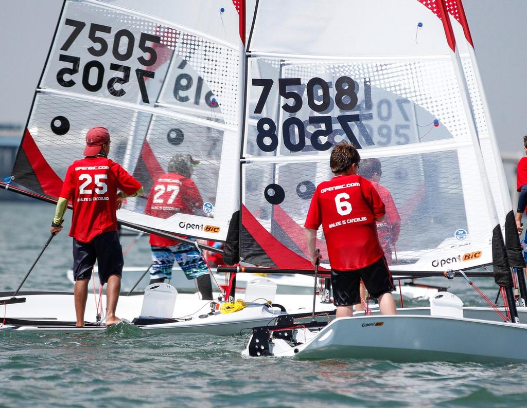 Standing Up downwind at O'Pen BIC North Americans © Magi Foster